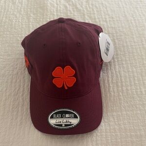 Black Clover Men's Virginia Tech Maroon and Orange Cap